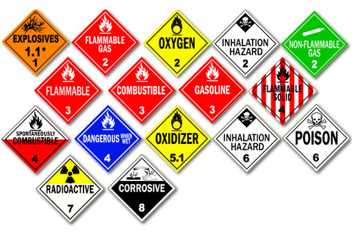 hazmat placards